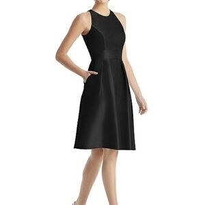 ALFRED SUNG Black Midi Dress D769